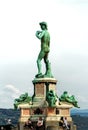 MichelangeloÃ¢â¬â¢s David Statue reproduction, Italian Art Symbol in Florence, Italy Royalty Free Stock Photo